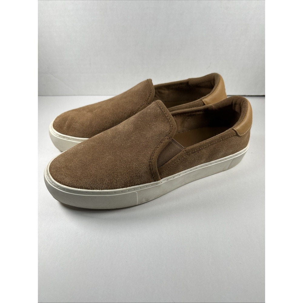 uggs womens size 9 Cognac Color Suede Leather Slip On Shoes Boat